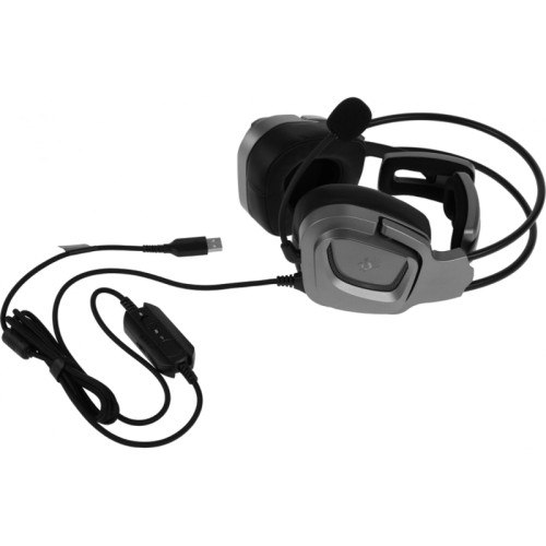 Наушники с микрофоном A4Tech Bloody G575 серый 2м мониторные USB оголовье (G575 USB/ GREY)