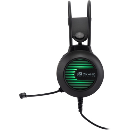 Наушники с микрофоном Oklick HS-L300G черный 2.2м мониторные оголовье (1796949)