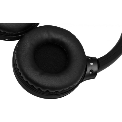 Гарнитура накладные Hyundai H-HP101 черный беспроводные bluetooth оголовье