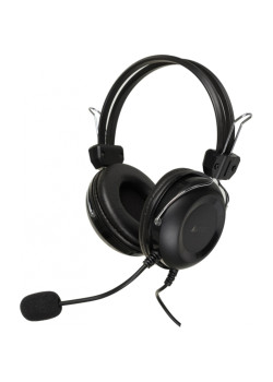 Наушники с микрофоном A4Tech HU-35 черный 2м накладные USB оголовье