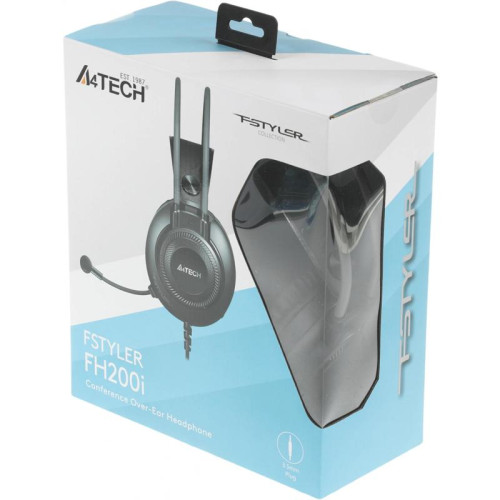 Наушники с микрофоном A4Tech Fstyler FH200i серый 1.8м накладные оголовье (FH200I GREY)