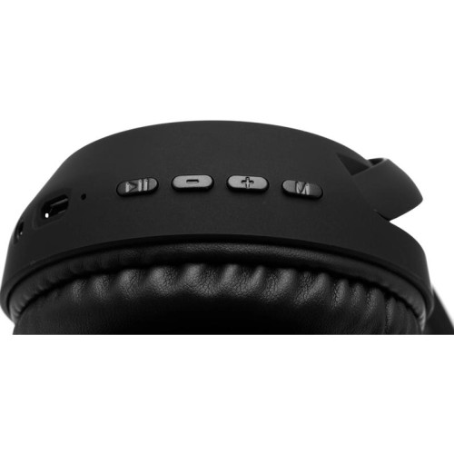 Гарнитура накладные Hyundai H-HP101 черный беспроводные bluetooth оголовье