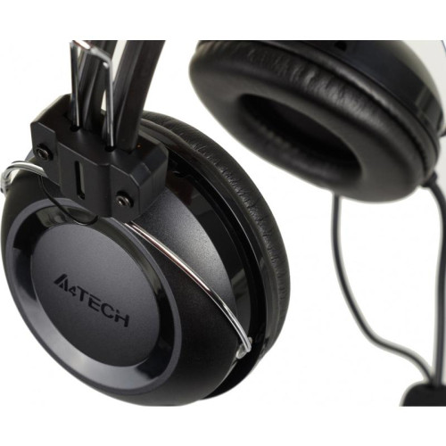 Наушники с микрофоном A4Tech HU-35 черный 2м накладные USB оголовье