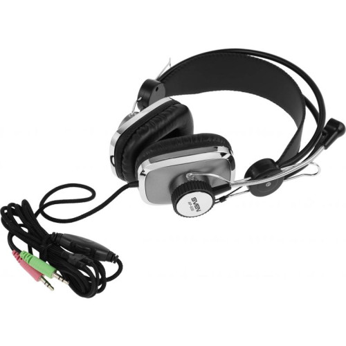 Наушники с микрофоном Sven AP-600 черный 2.2м накладные оголовье (SV-0410600)