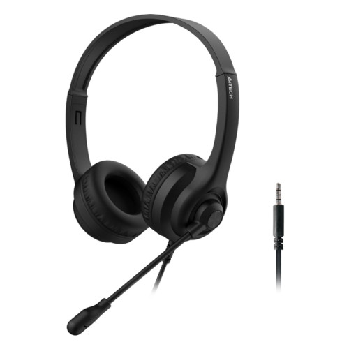 Наушники с микрофоном A4Tech HS-8i черный 1.8м накладные оголовье Наушники с микрофоном A4Tech HS-8i черный 1.8м накладные оголовье