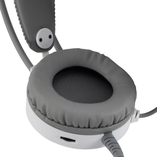 Наушники с микрофоном Oklick HS-L300G белый 2.2м мониторные оголовье (1796952)