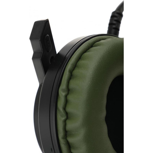 Наушники с микрофоном A4Tech Bloody J450 черный/зеленый 1.8м мониторные оголовье (J450)