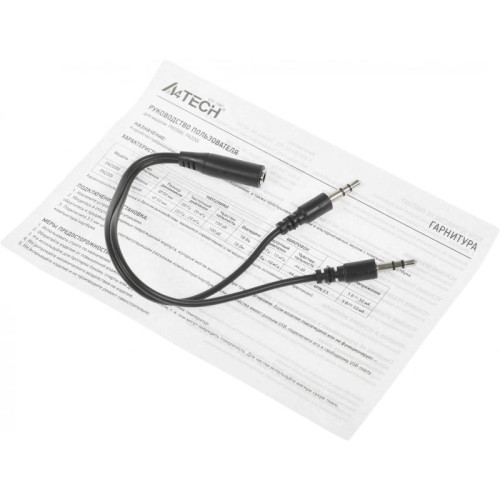 Наушники с микрофоном A4Tech Fstyler FH200i серый 1.8м накладные оголовье (FH200I GREY)