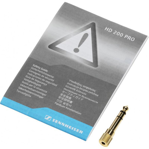 Наушники мониторные Sennheiser HD 200 PRO 2м черный проводные оголовье (507182)