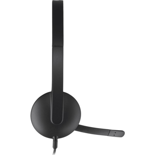 Наушники с микрофоном Logitech H340 черный 1.8м накладные USB оголовье (981-000475)