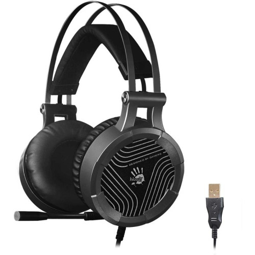 Наушники с микрофоном A4Tech Bloody G530 черный/серый 1.8м мониторные оголовье (G530 (GREY) USB)