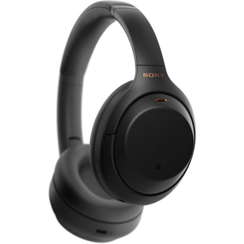 Гарнитура накладные Sony WH-1000XM4 1.2м черный беспроводные bluetooth оголовье (WH-1000XM4/B)