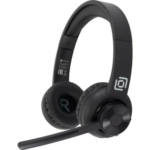 Наушники с микрофоном Оклик HS-M310 черный 1.5м накладные BT оголовье (1978706)