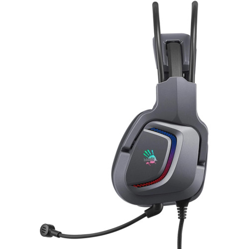 Наушники с микрофоном A4Tech Bloody G575 серый 2м мониторные USB оголовье (G575 USB/ GREY)