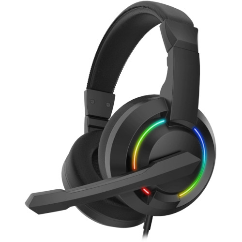 Наушники с микрофоном Oklick HS-L315G черный 1.8м накладные USB оголовье (2007552)