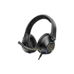 Наушники с микрофоном Hoco W108 Sue черный 2м мониторные USB оголовье (W108)