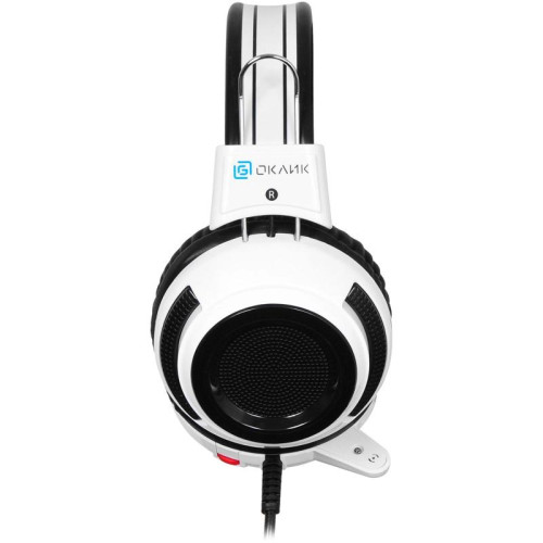 Наушники с микрофоном Oklick HS-G300 ARMAGEDDON белый/черный 2.2м мониторные оголовье (361558)
