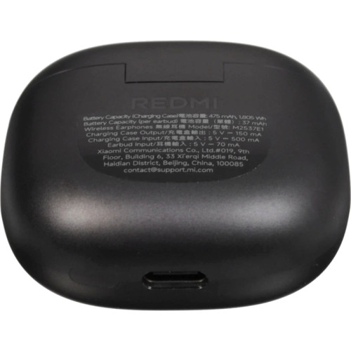 Гарнитура вкладыши Xiaomi Redmi Buds 8 Active черный беспроводные bluetooth в ушной раковине (BHR08JTGL)