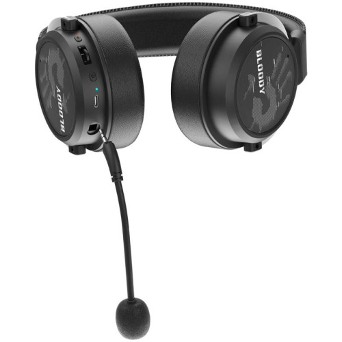 Наушники с микрофоном A4Tech Bloody MR590 Sports черный 1.5м мониторные BT/Radio/3.5mm оголовье (MR590 + WIRED/SPORT BLACK)