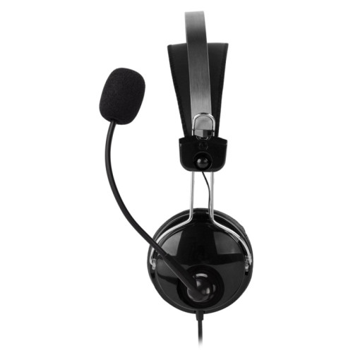 Наушники с микрофоном A4Tech HU-7P черный 2м накладные USB оголовье Наушники с микрофоном A4Tech HU-7P черный 2м накладные USB оголовье