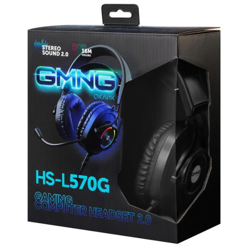Наушники с микрофоном GMNG HS-L570G черный 2.1м мониторные оголовье (1533556)