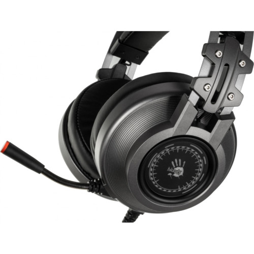Наушники с микрофоном A4Tech Bloody J527 серый 2м мониторные USB оголовье (J527)