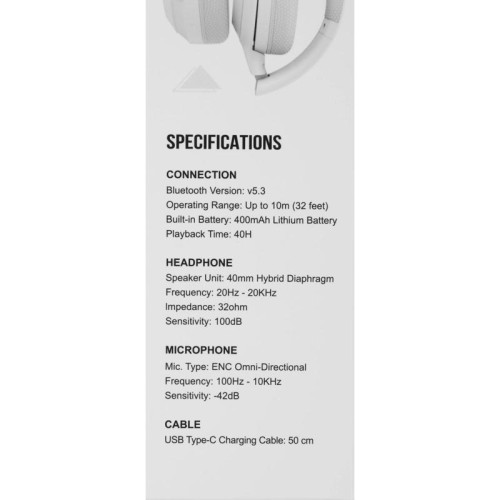 Гарнитура мониторные A4Tech Fstyler BH220 белый беспроводные bluetooth оголовье (BH220 WHITE)