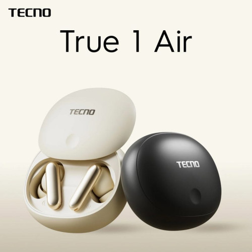 Гарнитура Tecno True 1 Air TU01 кремовый беспроводные bluetooth в ушной раковине (TU01 AIR CREAMY WHITE)