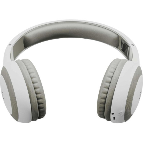 Гарнитура накладные Digma BT-15 белый/серый беспроводные bluetooth оголовье (BT-15W)
