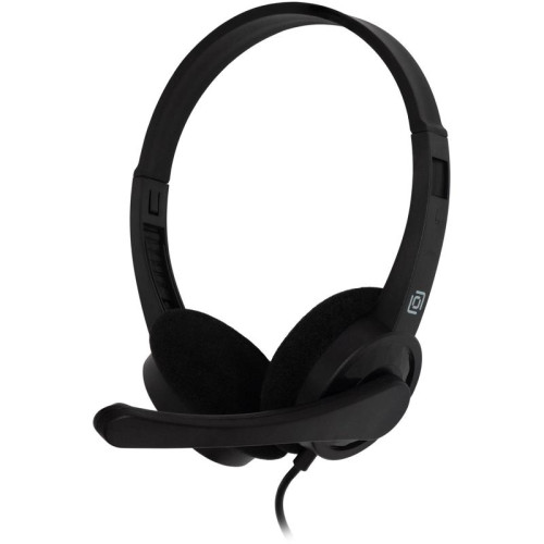 Наушники с микрофоном Оклик HS-M600 черный 1.8м накладные оголовье (1900372)
