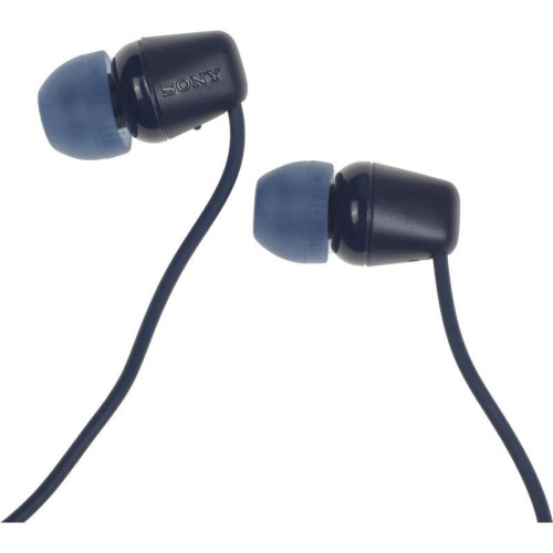 Гарнитура внутриканальные Sony WI-C100 синий беспроводные bluetooth шейный обод (WI-C100/LZ)
