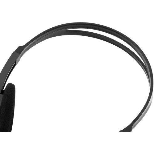 Наушники с микрофоном Оклик HS-M100 черный 1.8м накладные оголовье (1532004)