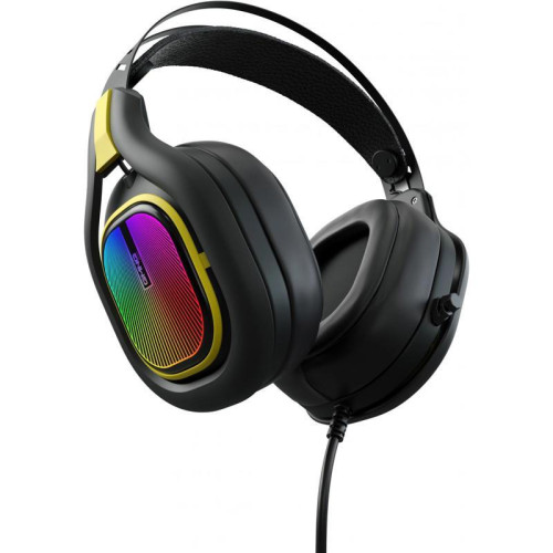Наушники с микрофоном GMNG HS-L630G черный/желтый 2.2м мониторные оголовье (1533561)