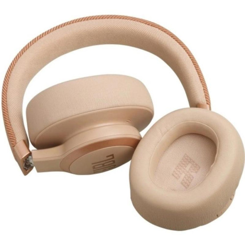 Гарнитура накладные JBL Live 770NC бежевый беспроводные bluetooth оголовье (JBLLIVE770NCBLU)