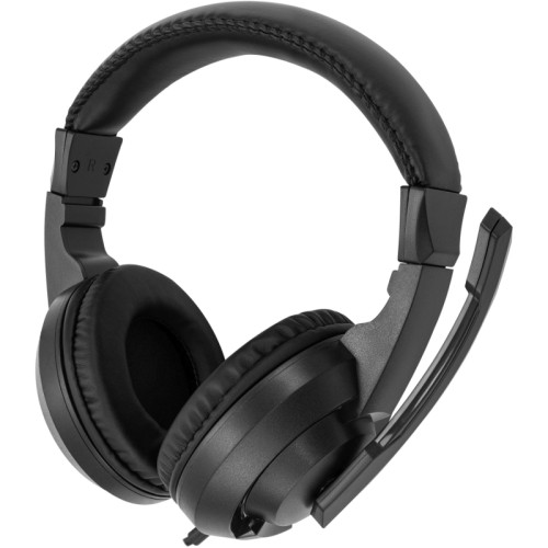 Наушники с микрофоном Oklick HS-L315G черный 1.8м накладные USB оголовье (2007552)