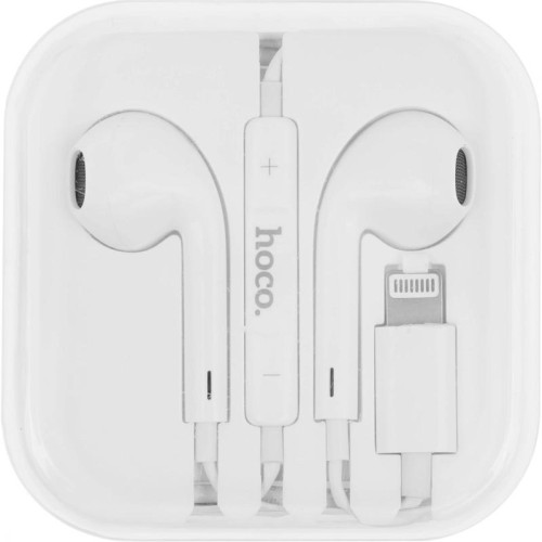 Гарнитура вкладыши Hoco L7 Plus 1.2м белый проводные в ушной раковине