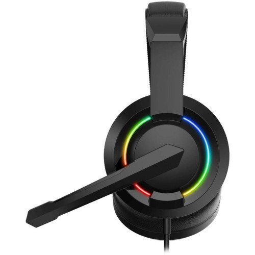 Наушники с микрофоном Oklick HS-L315G черный 1.8м накладные USB оголовье (2007552)