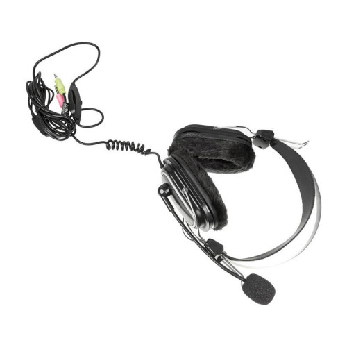 Наушники с микрофоном A4Tech HS-60 черный 2.5м мониторные оголовье