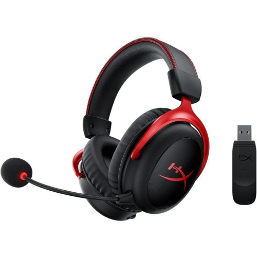 Наушники с микрофоном HyperX Cloud II (CL002) черный/красный мониторные Radio оголовье (4P5K4AA) Наушники с микрофоном HyperX Cloud II (CL002) черный/красный мониторные Radio оголовье (4P5K4AA)