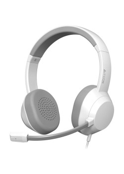 Наушники с микрофоном A4Tech Fstyler FH150U белый/серый 2м накладные USB оголовье (FH150U WHITE)