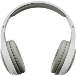 Гарнитура накладные Digma BT-15 белый/серый беспроводные bluetooth оголовье (BT-15W)