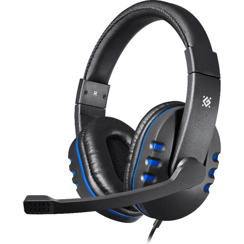 Defender Игровая гарнитура Warhead G-160 черный+синий, кабель 2,5 м Defender Игровая гарнитура Warhead G-160 черный+синий, кабель 2,5 м
