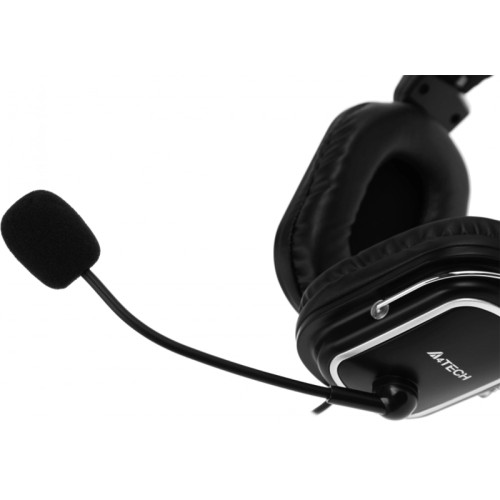 Наушники с микрофоном A4Tech HU-50 черный 2м накладные USB оголовье Наушники с микрофоном A4Tech HU-50 черный 2м накладные USB оголовье
