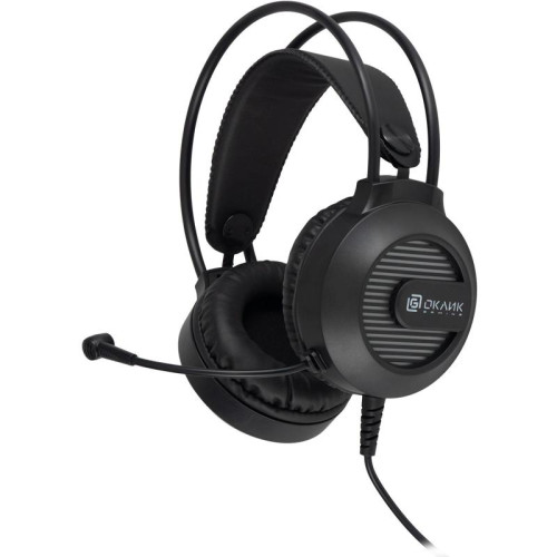 Наушники с микрофоном Oklick HS-L300G черный 2.2м мониторные оголовье (1796949)