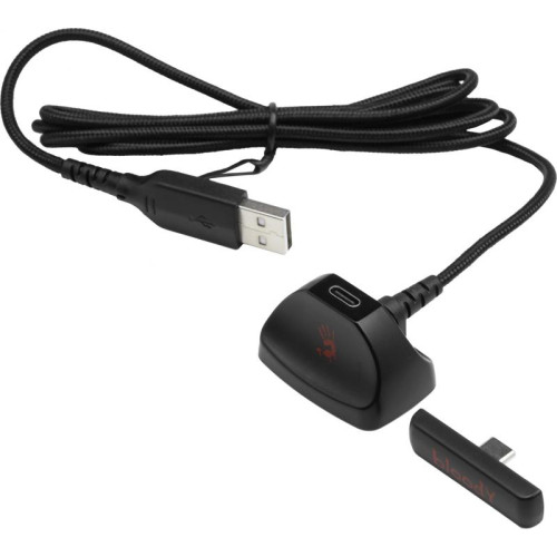 Наушники с микрофоном A4Tech Bloody MR720 черный мониторные BT/Radio оголовье (MR720 BLACK)