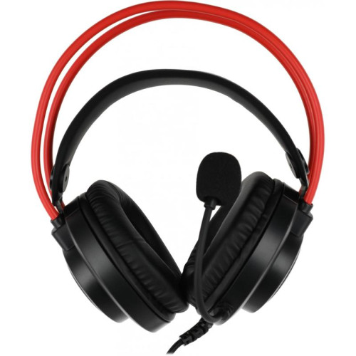 Наушники с микрофоном A4Tech Bloody G200S черный/красный 2м мониторные USB оголовье (G200S USB/ BLACK +RED)