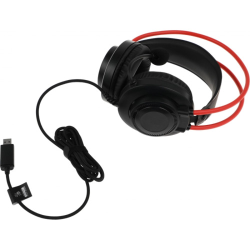 Наушники с микрофоном A4Tech Bloody G200S черный/красный 2м мониторные USB оголовье (G200S USB/ BLACK +RED) Наушники с микрофоном A4Tech Bloody G200S черный/красный 2м мониторные USB оголовье (G200S USB/ BLACK +RED)