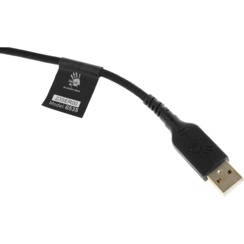 Наушники с микрофоном A4Tech Bloody G535 черный/серебристый 2м мониторные USB оголовье (G535 (BLACK+SILVER) USB)