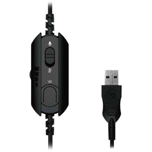 Наушники с микрофоном A4Tech Bloody G570 черный/серый 2м мониторные USB оголовье (G570 (BLACK+GREY) USB) Наушники с микрофоном A4Tech Bloody G570 черный/серый 2м мониторные USB оголовье (G570 (BLACK+GREY) USB)