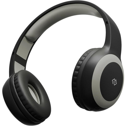Гарнитура накладные Digma BT-15 черный/серый беспроводные bluetooth оголовье (BT-15BG)